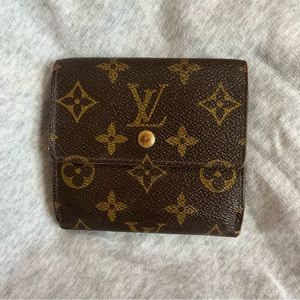 Authentic Louis Vuitton Elise Wallet Double Snap
